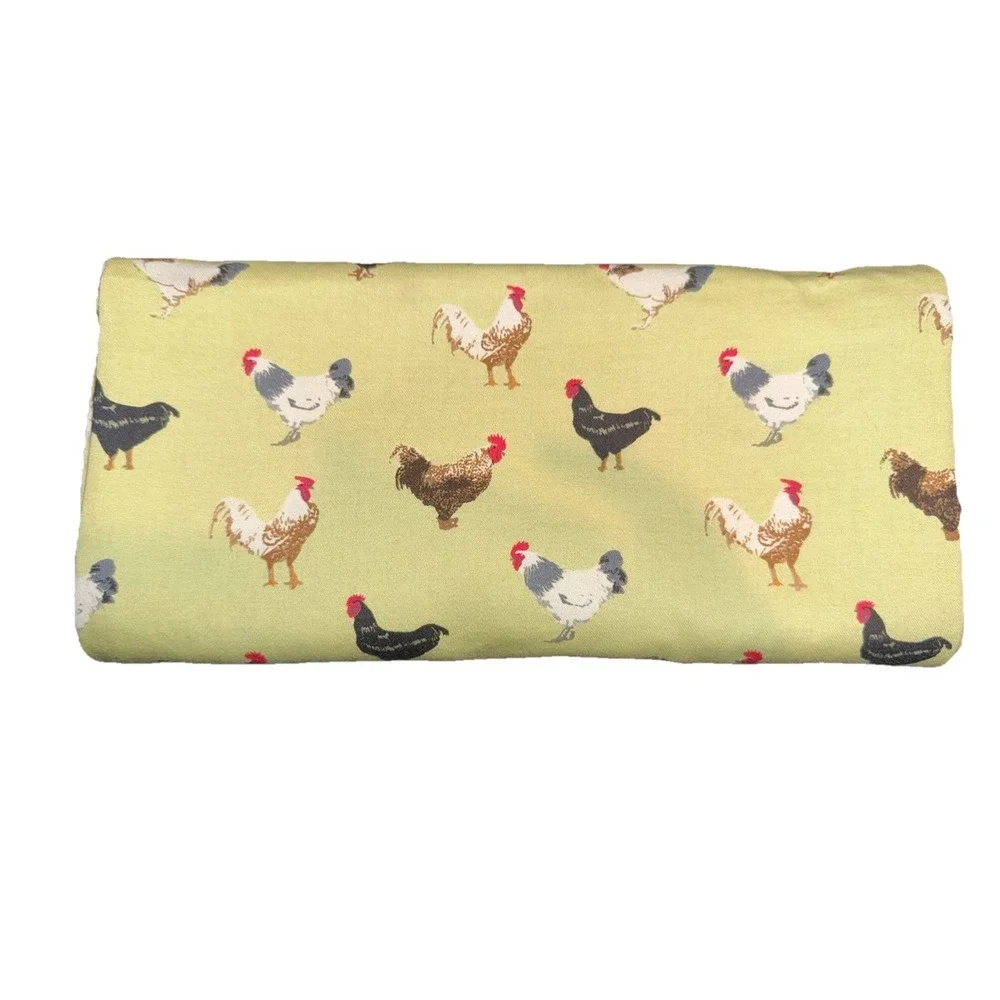 Rooster Lover Table Cloth 90's Bodrum Bod Rum Luxe French Boutique Cotton 55x53